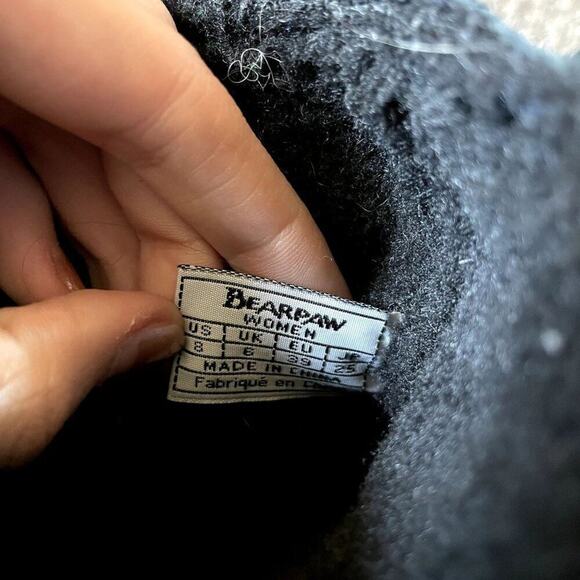 Bearpaw cow suede, wool lining, sheepskin winter boots chic warm comfortable win - Picture 7 of 8